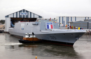 DCNS launches third FREMM frigate